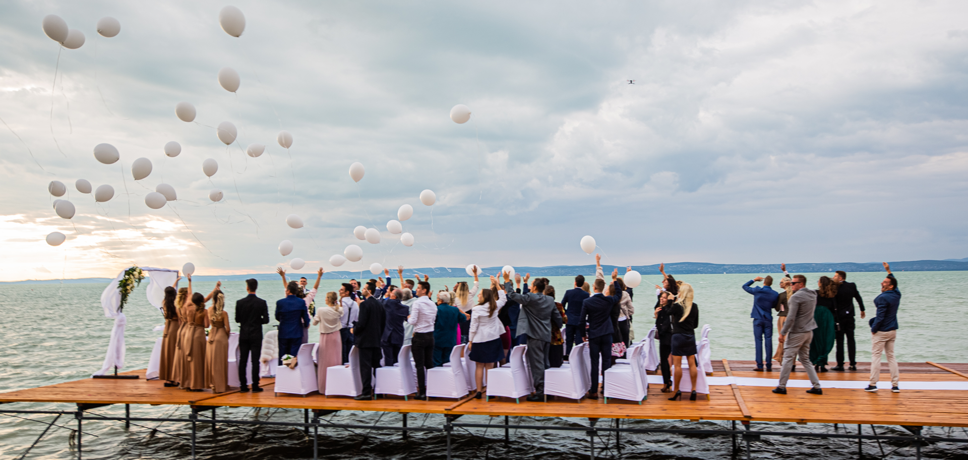 Esküvő a Balaton parton
